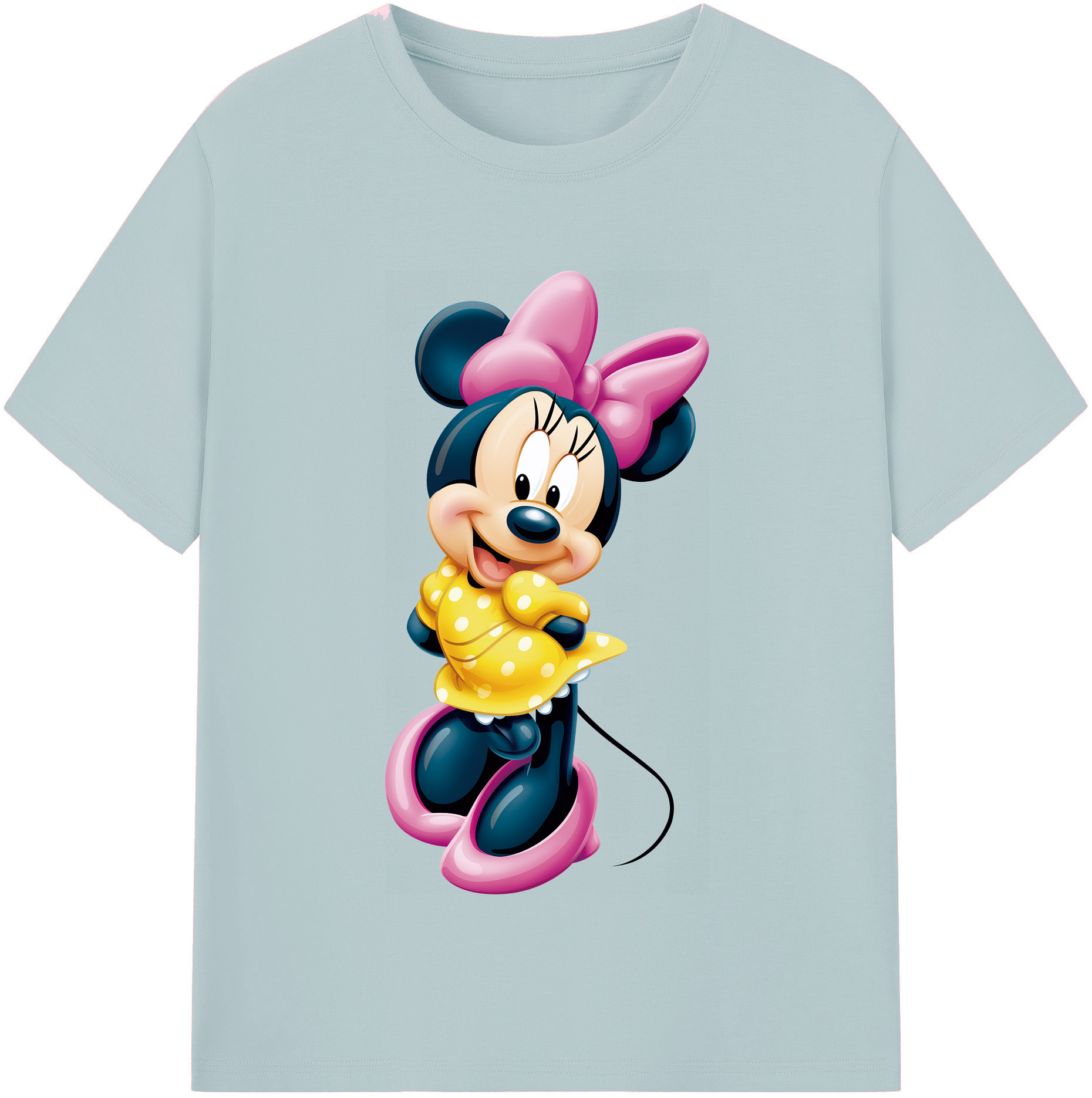 （画像用） ミッキーマウス Mickey Mouse 綿100％半袖Tシャツ（フロントプリント）